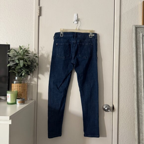 ☀️ PILCRO & THE LETTERPRESS Sequin Patch Embellished Boyfriend Jeans Dark Wash - Picture 5 of 9